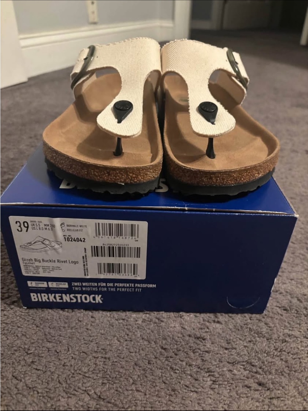 Birkenstock Gizeh Thong Sandal - Cream